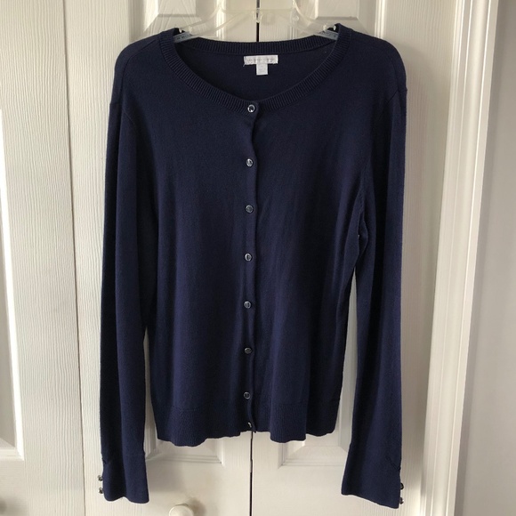 New York Co, Womens' Navy Cardigan, XL - Picture 1 of 5